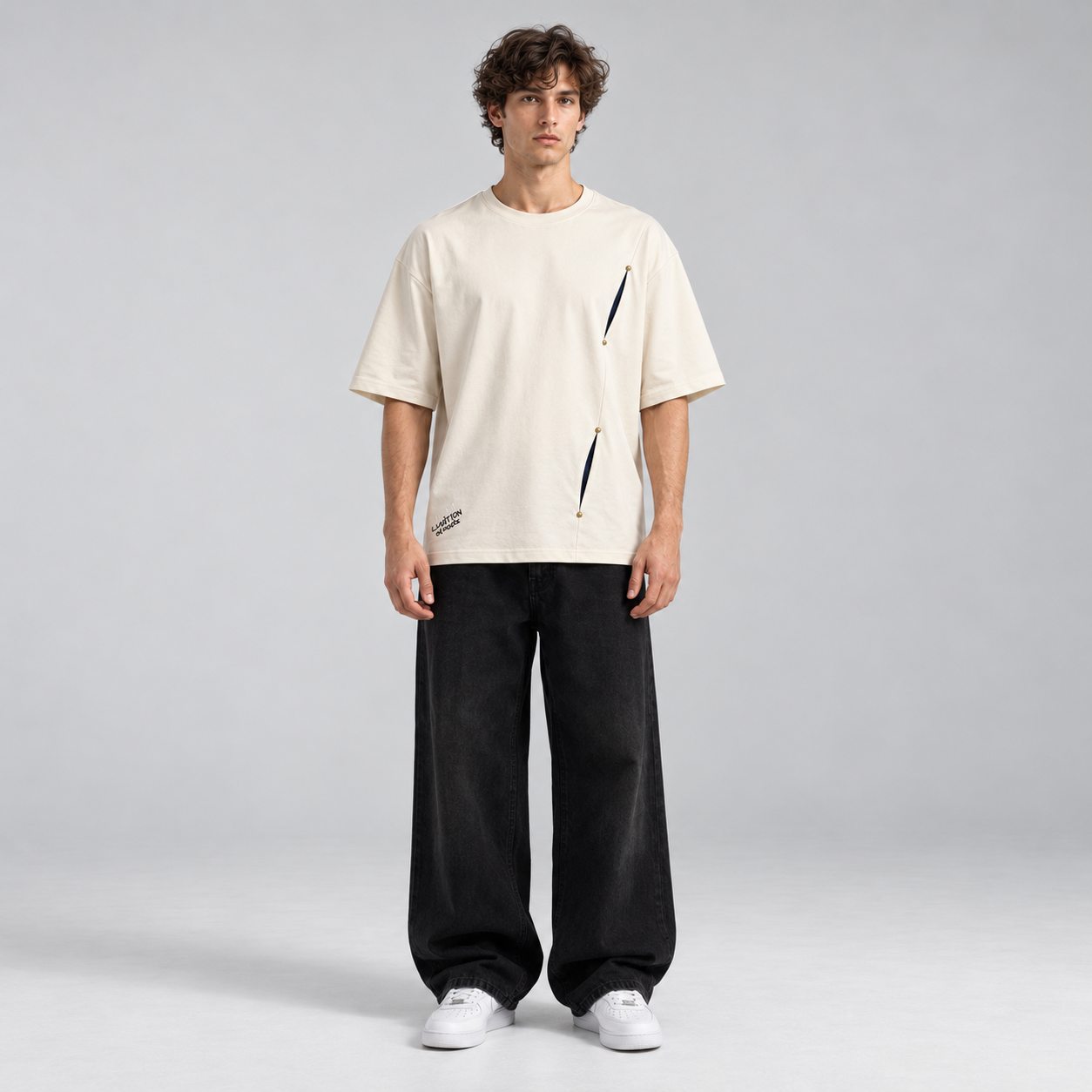Double Slash Over Sized Tee