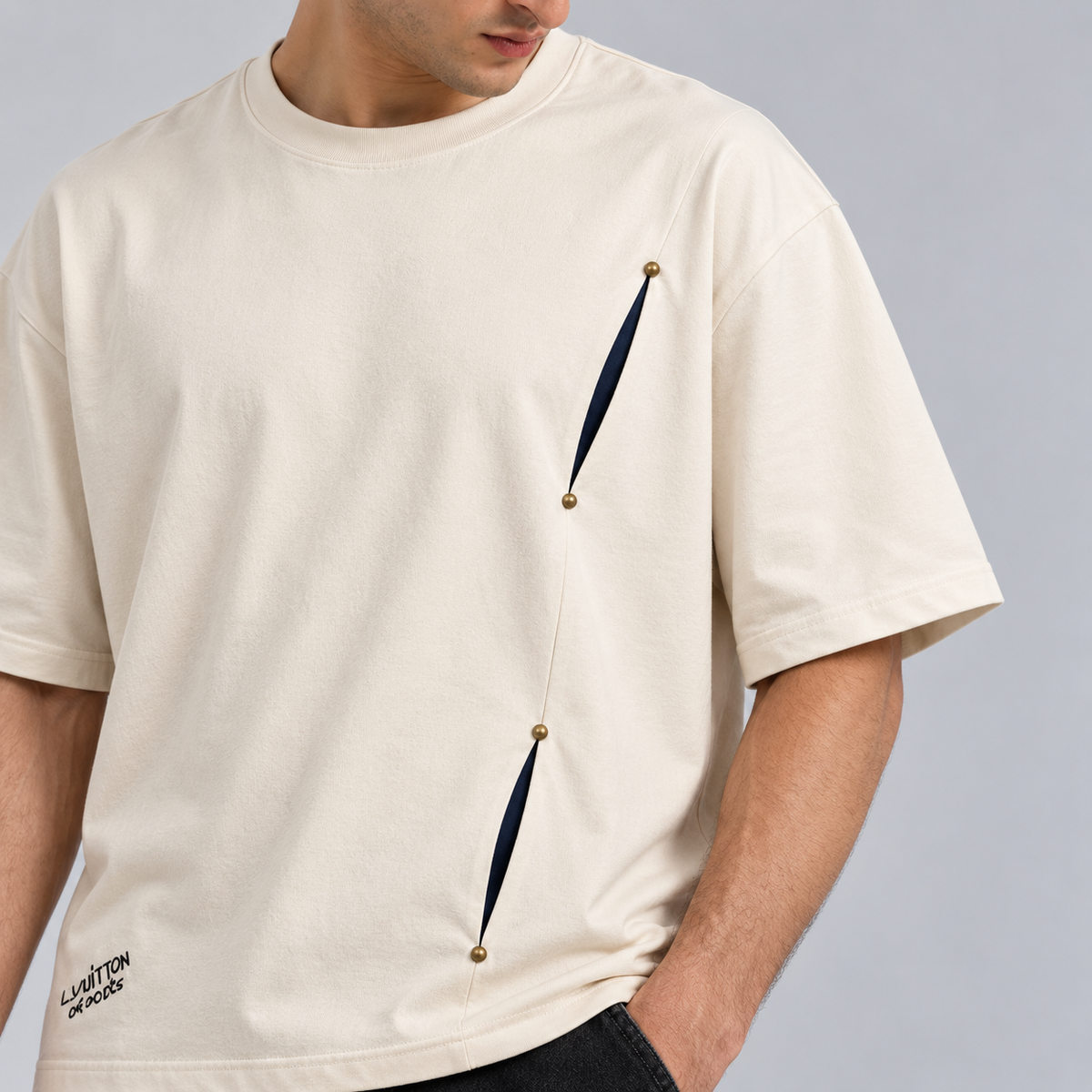 Double Slash Over Sized Tee