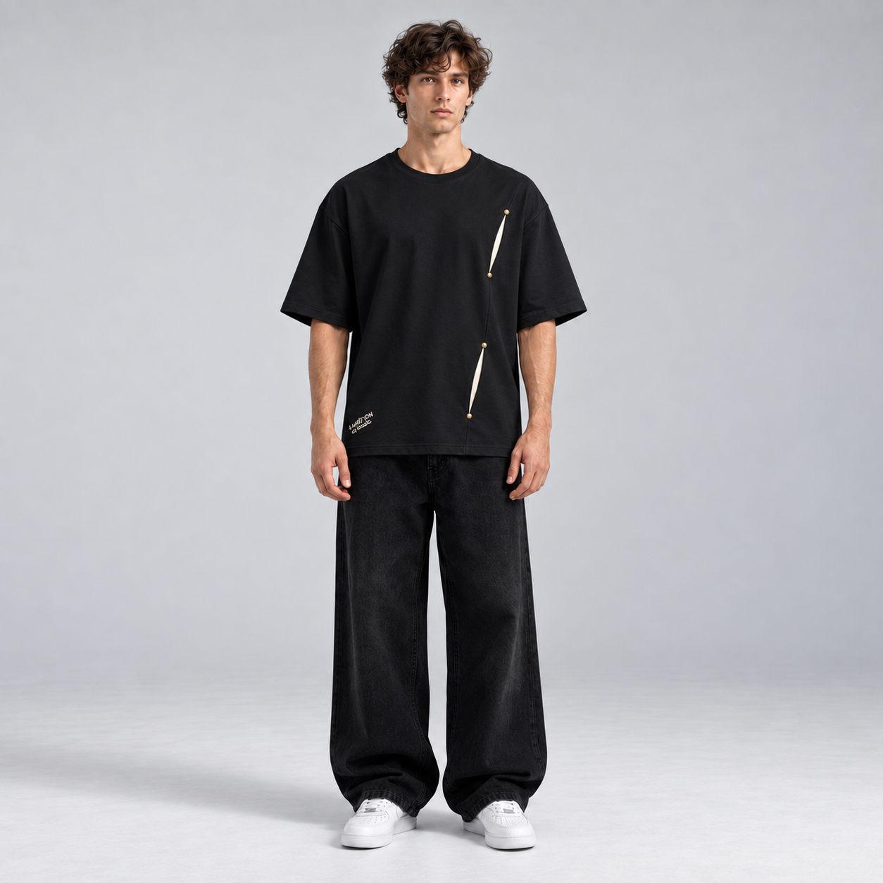 Double Slash Over Sized Tee