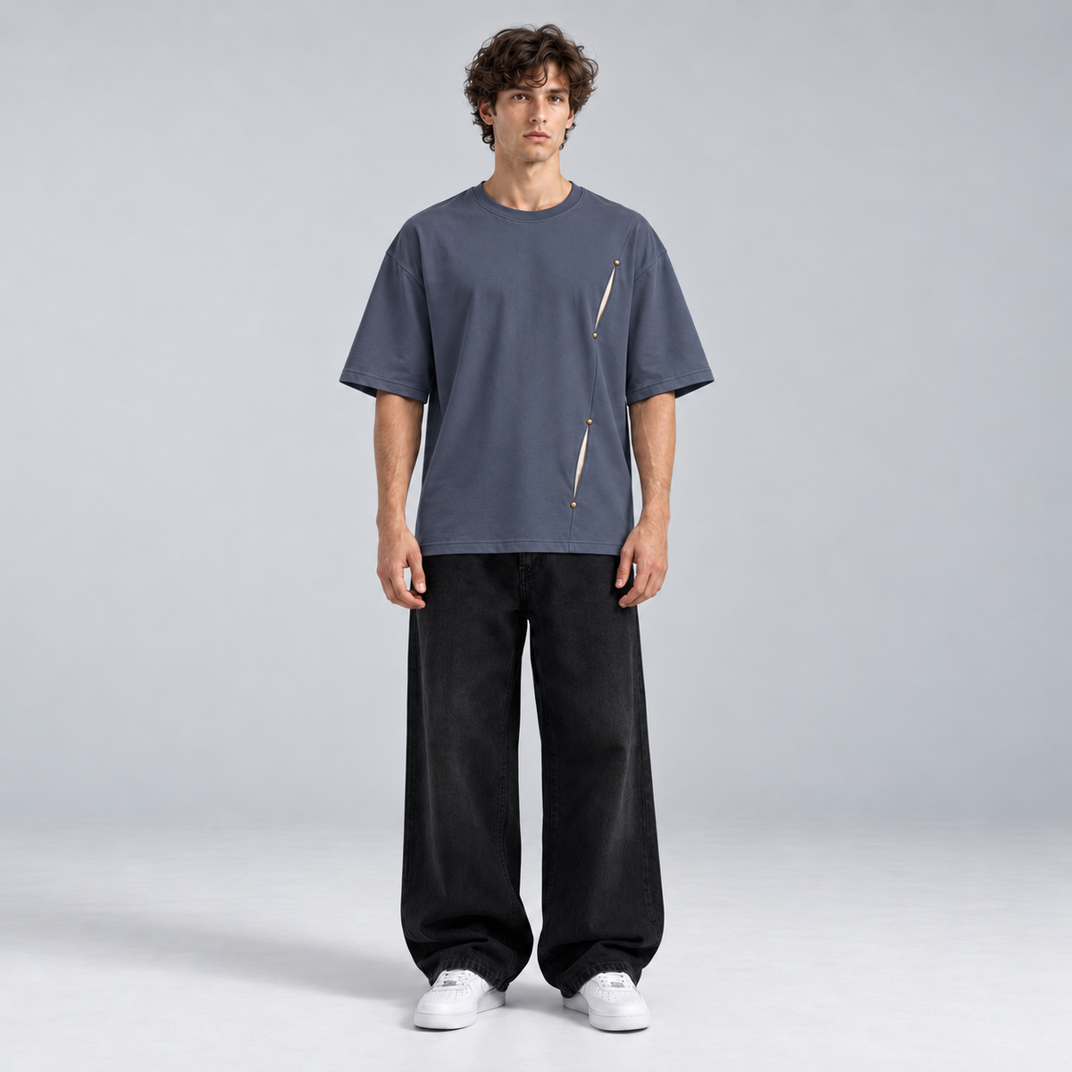 Double Slash Over Sized Tee