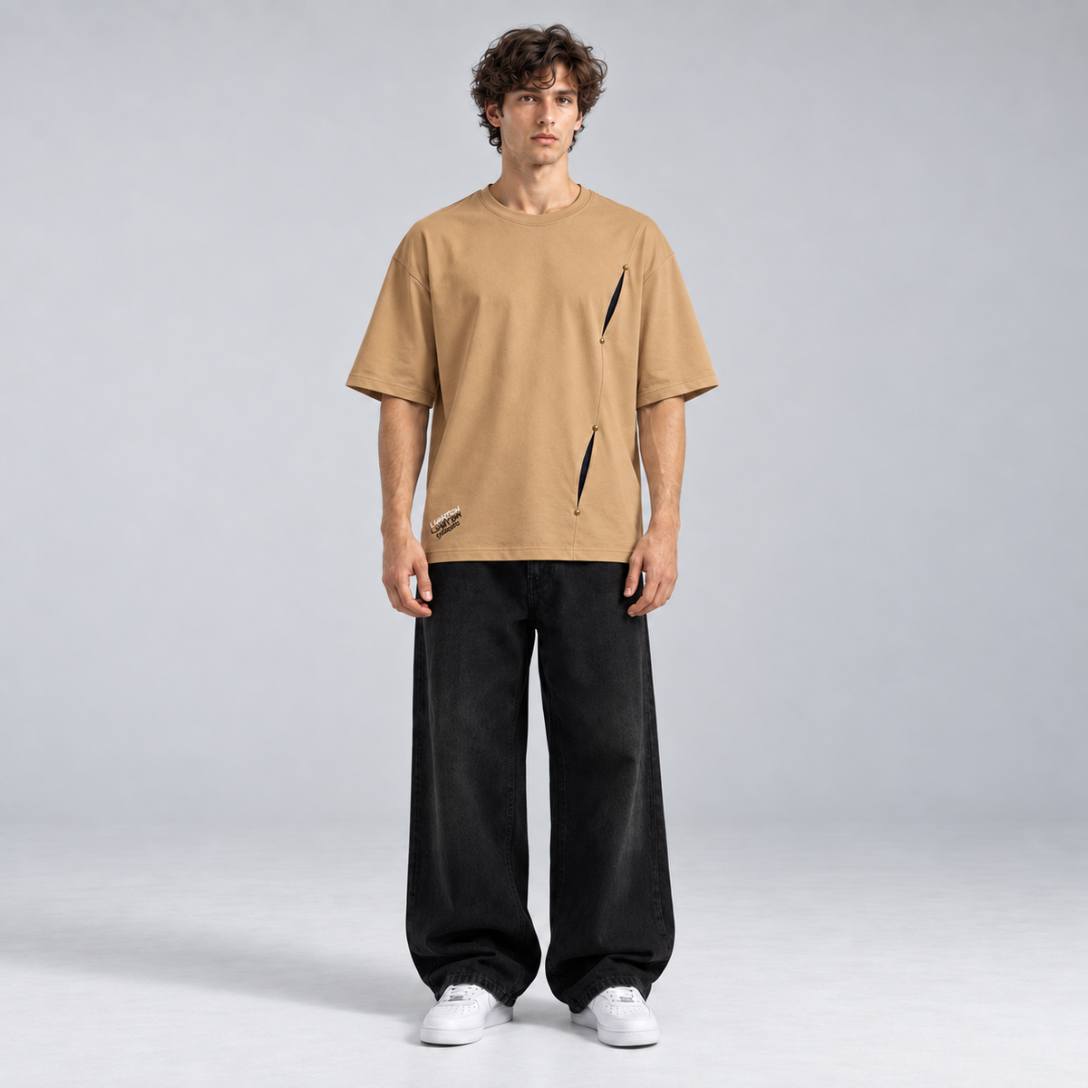 Double Slash Over Sized Tee