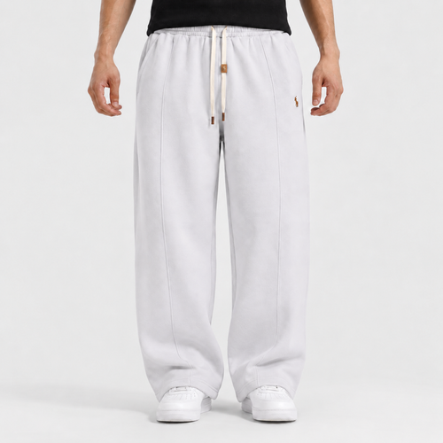 Gray Straight Leg Baggy Trouser